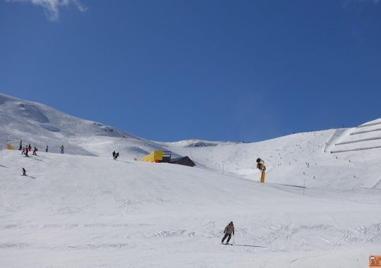 Una delle piste più belle del Sass Becè - Passo Pordoi