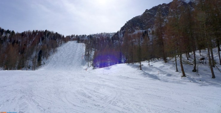 Ripido muro della pista nera La Volata