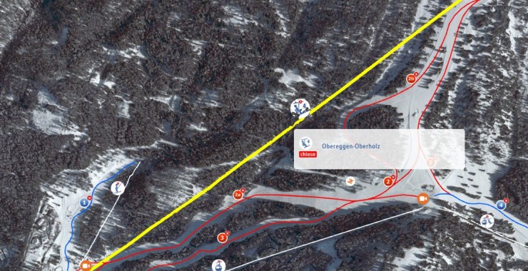 Traccia seggiovia Obereggen - Oberholz