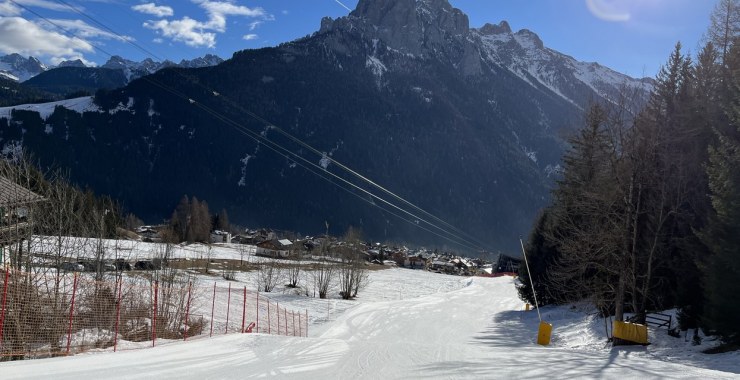 Arrivo a Vigo di Fassa