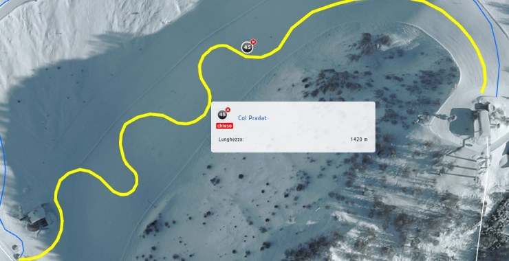 Traccia pista Col Pradat