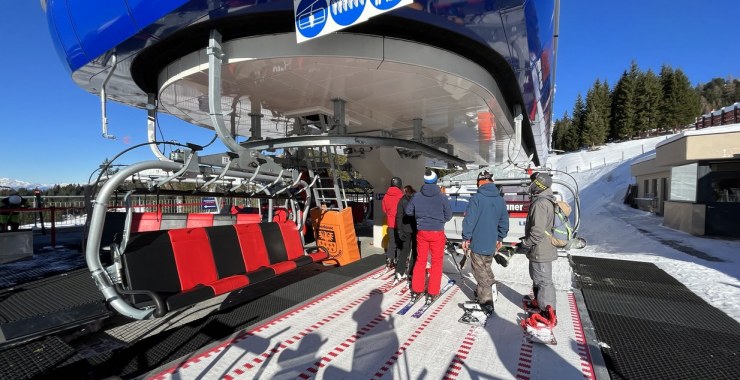 Imbarco a 1732 m slm