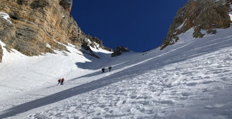 Ultimi metri prima di Forcella Colfiedo