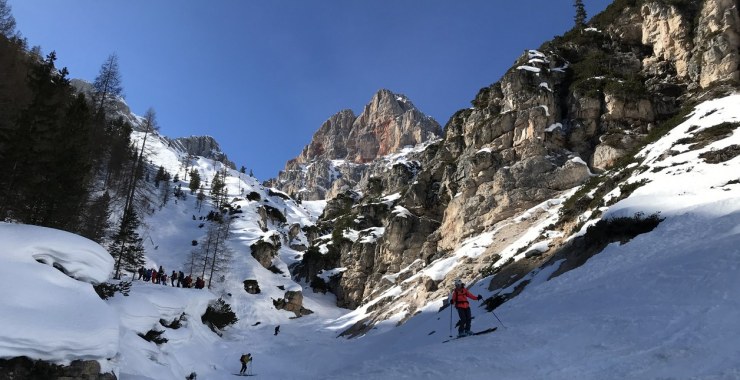 Sciare il torrente Colfiedo