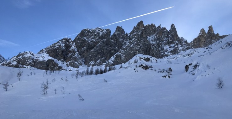 Discesa dal Rif. Berti