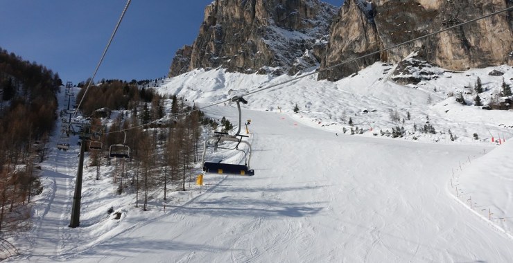 Bivio per la pista Colfosco 1