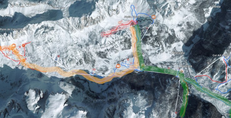 Come arrivare alla pista Forcelles