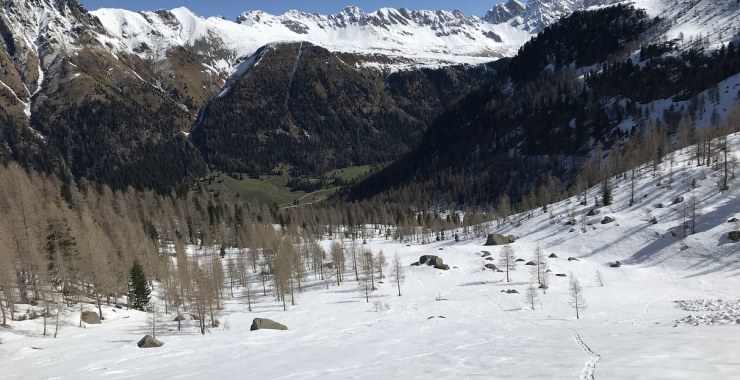 Discesa verso Passo San Pellegrino