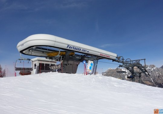 La seggiovia delle piste con la neve migliore dello Ski Civetta