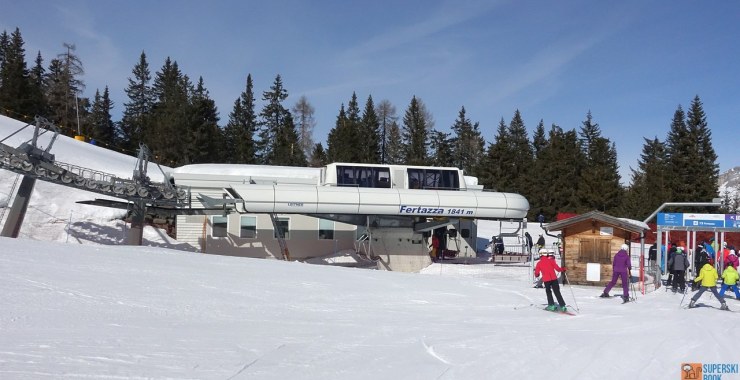 Stazione di valle a 1841 m slm