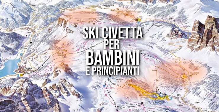 Aree per bambini e principianti nello Ski Civetta