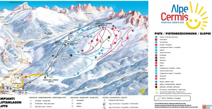 Skimap Alpe Cermis