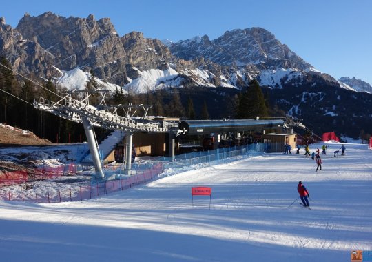 Impianto che da Cortina d'Ampezzo porta direttamente sulle piste