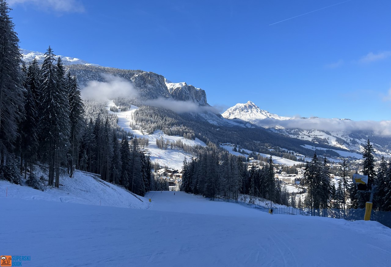 Il bellissimo tratto finale della pista Altin