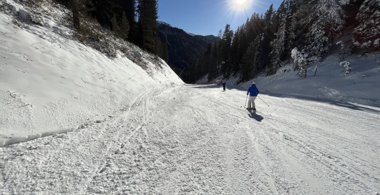 Parte centrale pista Val Todesca