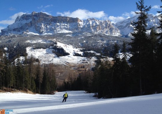 Pista rossa Sponata: bellissimo tracciata di La Villa molto movimentato e veloce