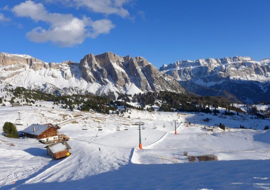 Piste "cima - valle", lunghissime e facili della Val Gardena