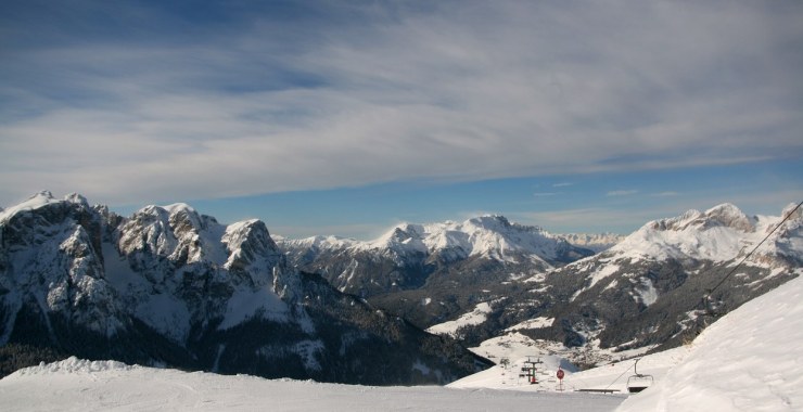 Vista sulla Val di Fassa dal Buffaure