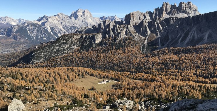 Panorama sulla Croda da Lago