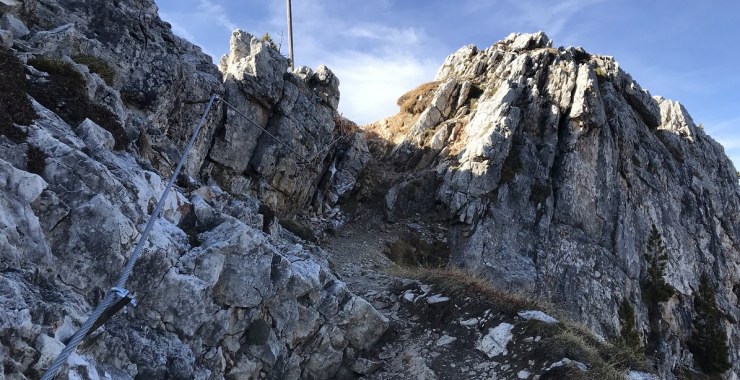 Ultima parte ferrata Ra Gusela