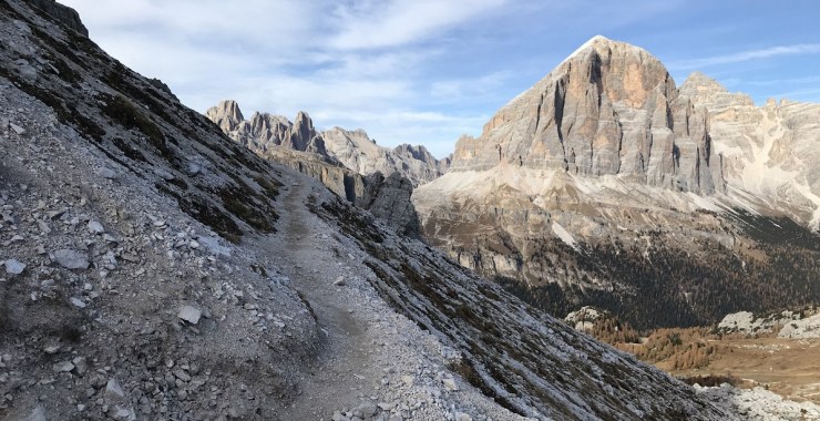Sentiero per la via ferrata
