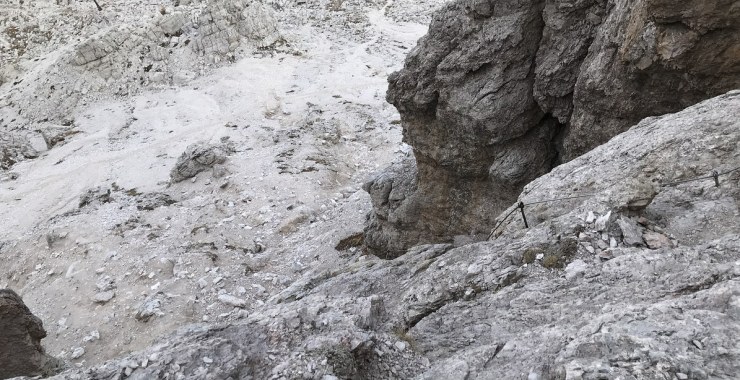 Discesa ferrata Averau