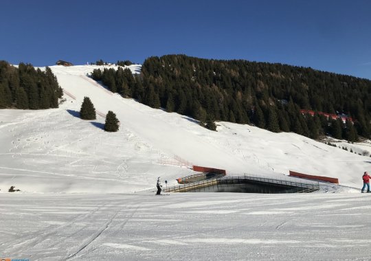 Pista nera Freccia: una delle più difficili piste dell'Alpe di Siusi - Seiser Alm