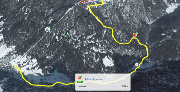 Traccia pista Buffaure Panorama