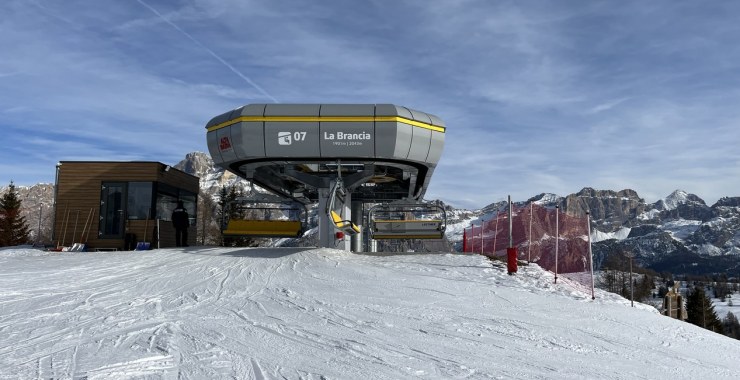 Stazione di arrivo a 2043 m slm