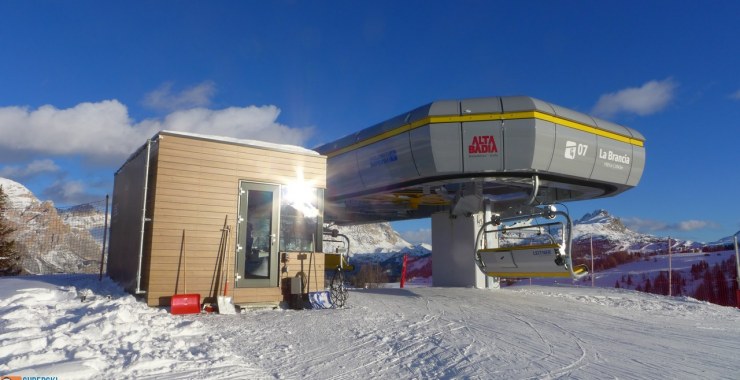 Arrivo a 2043 m slm della seggiovia La Brancia