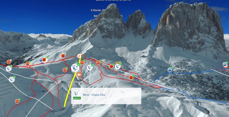 Linea seggiovia Norei - Cinque Dita