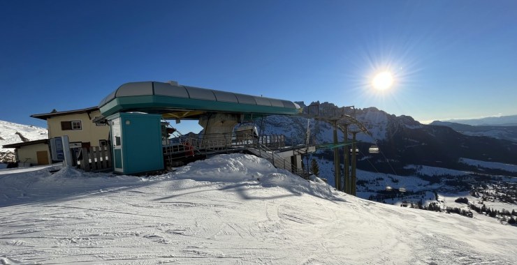 Arrivo della seggiovia Paolina