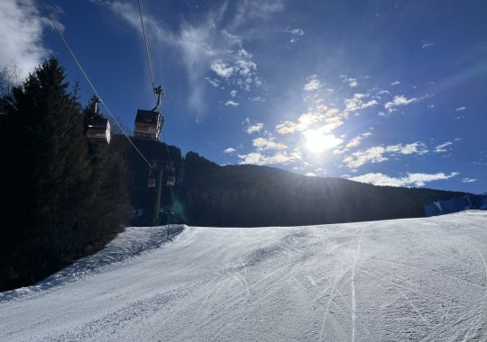 La lunga e veloce cabinovia che porta sulle piste di Plose - Bressanone