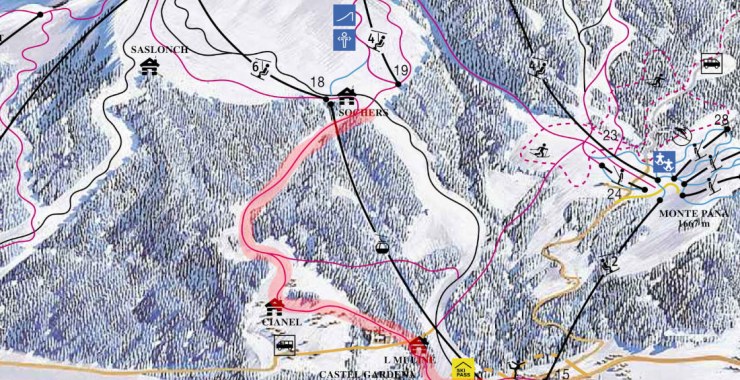 Traccia Saslong B skimap