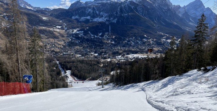 Panoramica della discesa