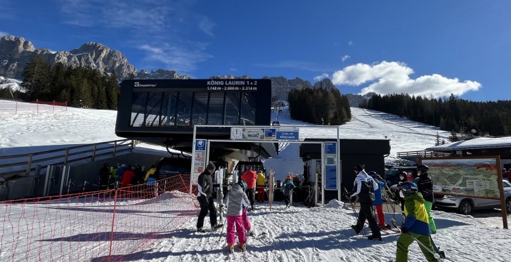 Stazione di valle cabinovia König Laurin 1+2