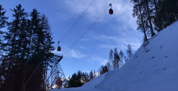 Incrocio linea cabinovia