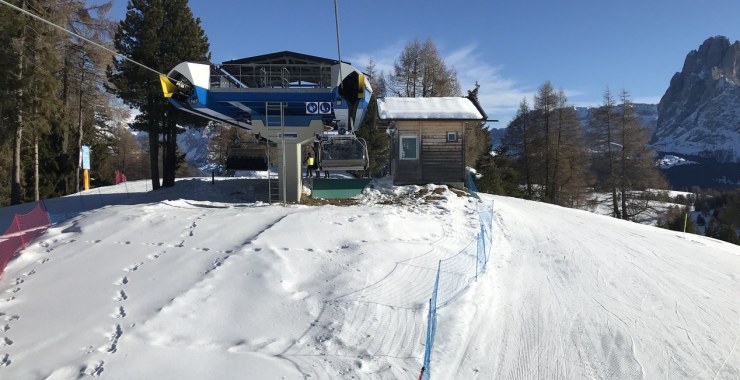 Stazione di arrivo a 1940 m slm