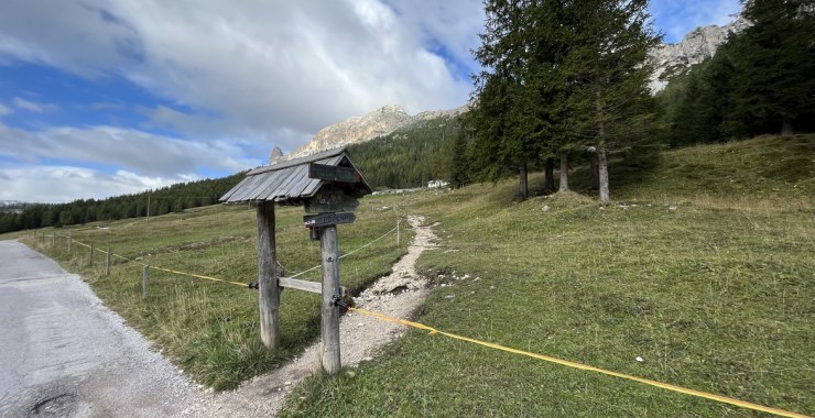 Inizio escursione al Cristallino di Misurina