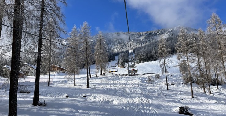 In viaggio sulla seggiovia Gardenaccia