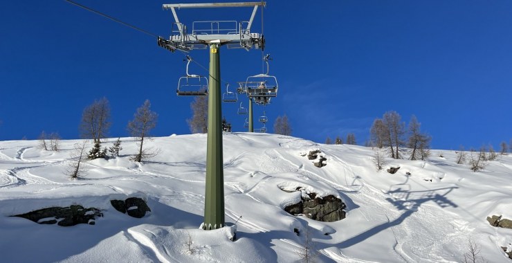 In viaggio sulla seggiovia Le Buse - Laresei