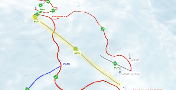 Traccia seggiovia Le Buse - Laresei