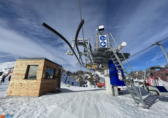 Seggiovia che arriva nel punto più alto del Carosello delle Malghe