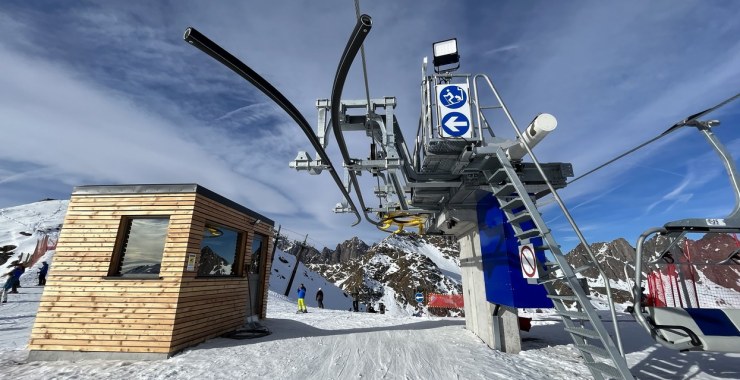 Zona sbarco seggiovia quadriposto Cima Tognola