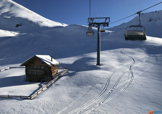 Seggiovia veloce che collega il Buffaure al Ciampac per la Val Giumela