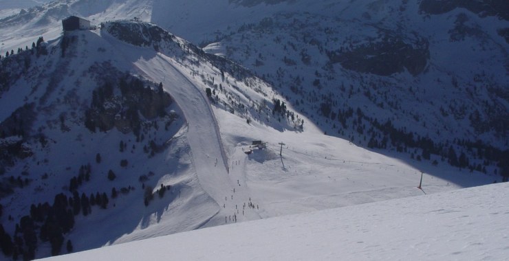 Panorama parte alta pista Piz Sella 5