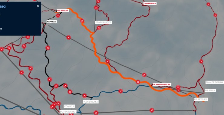 Traccia della pista Piz Sella 5