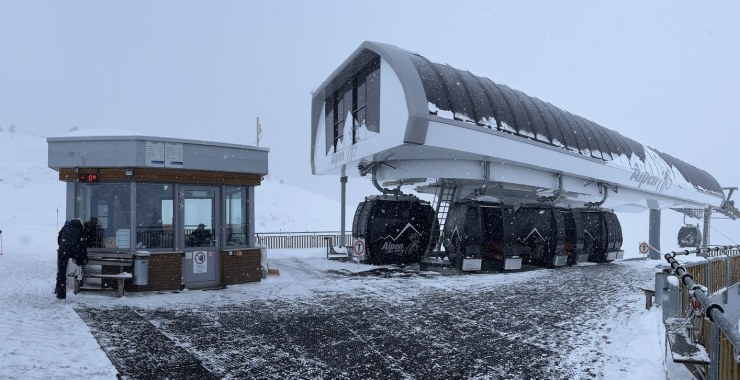 Stazione di monte cabinovia Alpen Connecting
