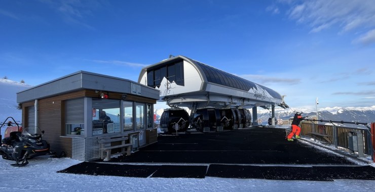 Stazione di sbarco cabinovia Alpen Connecting