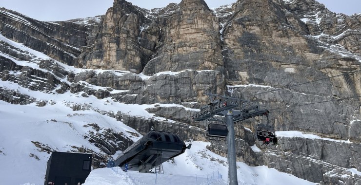 Arrivo impianto Pian Ra Valles - Bus de Tofana